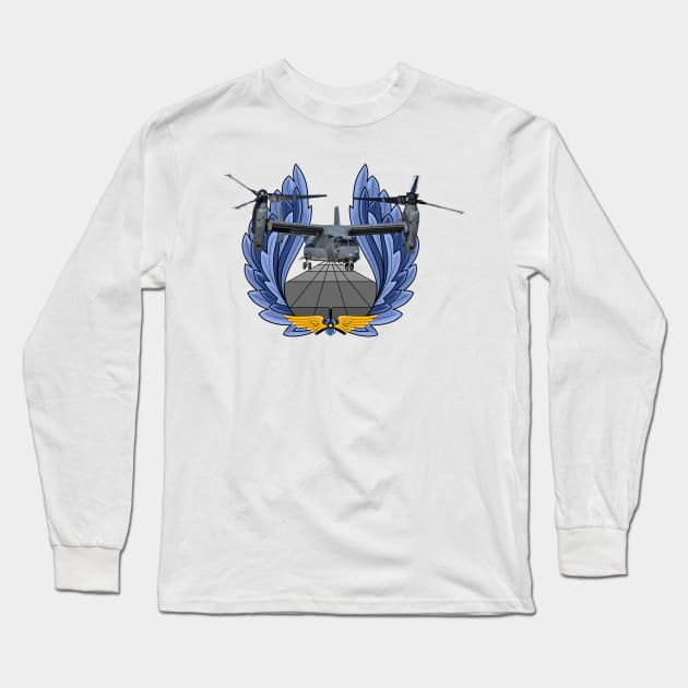 V-22 Osprey Long Sleeve T-Shirt by sibosssr